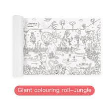 Load image into Gallery viewer, Giant colouring roll-jungle
